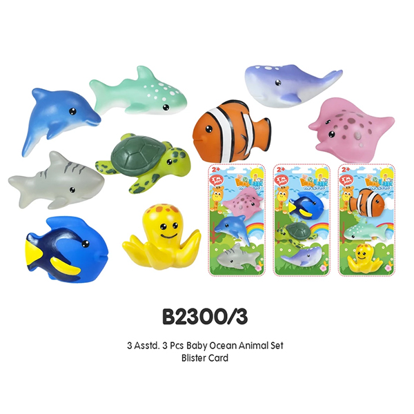 3 Asstd. 3 PCS Baby Ocean Animal Set