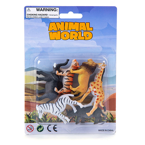 2"-3" pvc wild animals