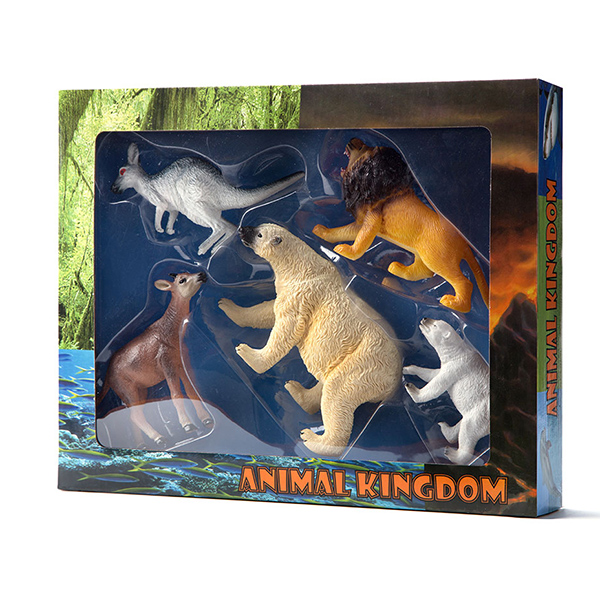 Wild animals - 6 pcs in window box