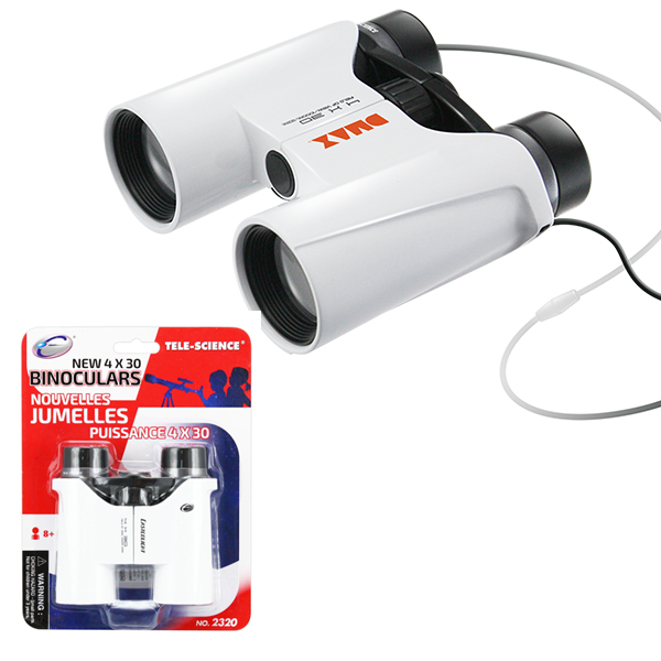 NEW 4X30 BINOCULARS (WHITE)